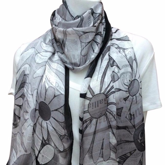 John Galliano Accessories - 🦋NWT JOHN GALLIANO Gazette Silk Scarf